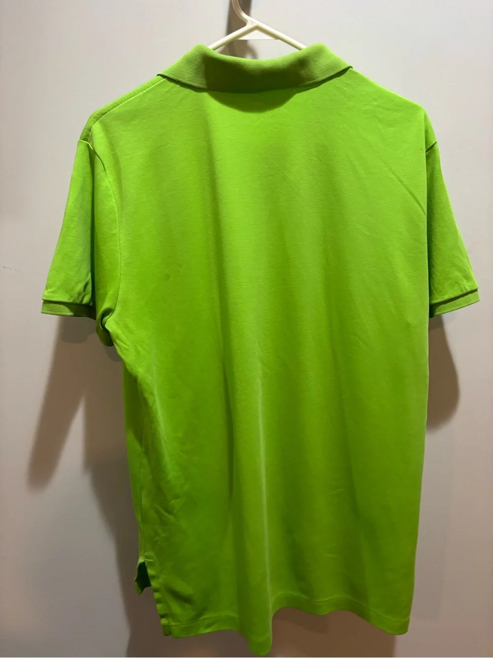Polo by Ralph Lauren Men’s Bright Lime Green Polo with Red Pony